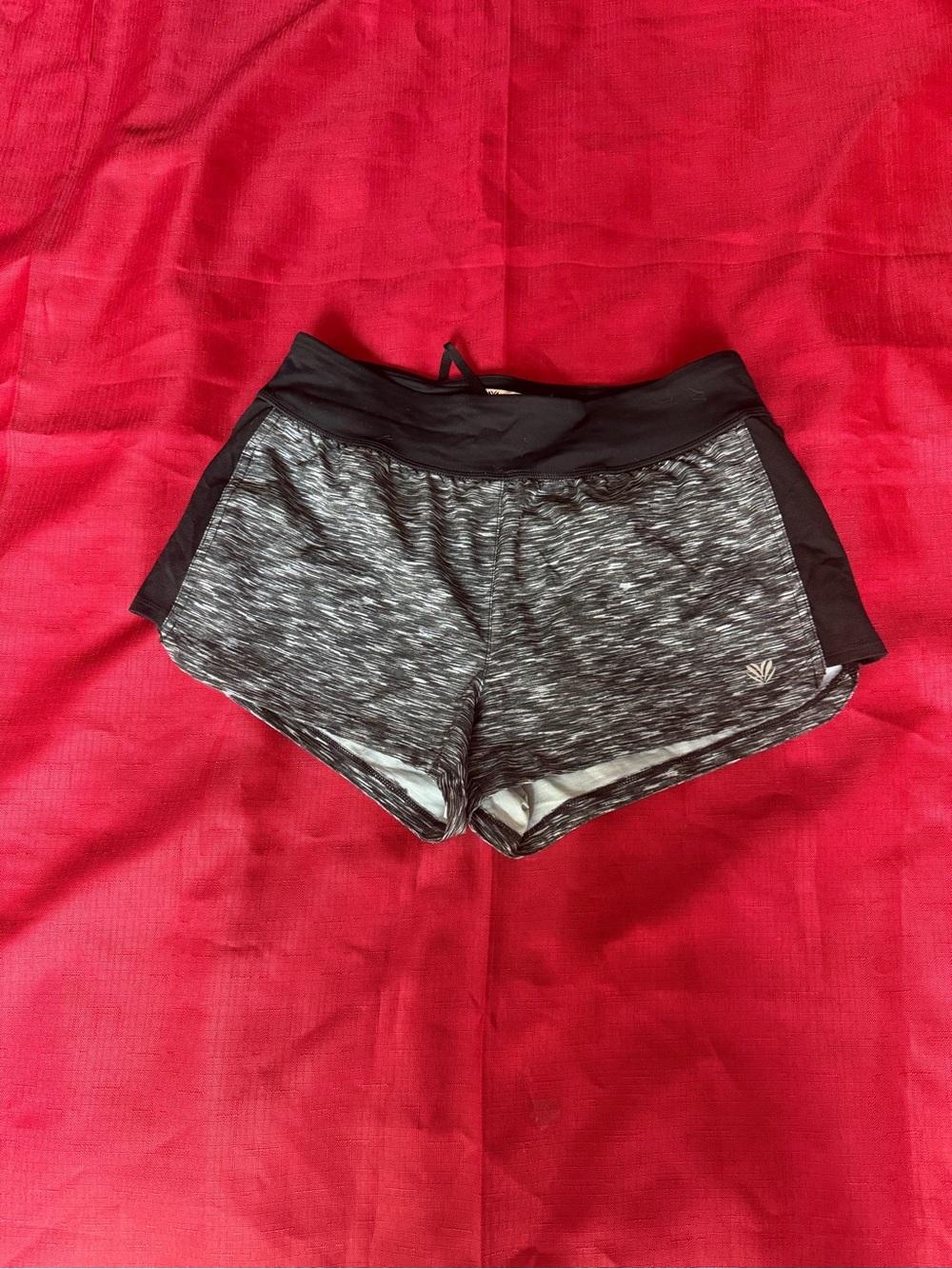 Women's Black Heather Performance Running Shorts
